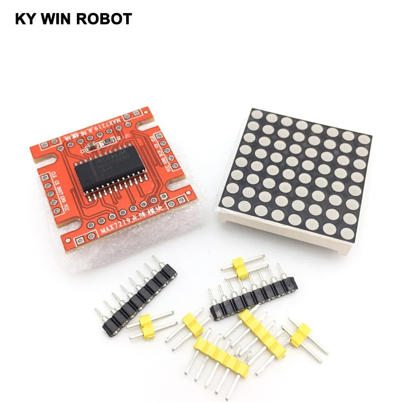 Красный светодио дный MAX7219 точечная матрица модуль микроконтроллера DIY KIT SPI