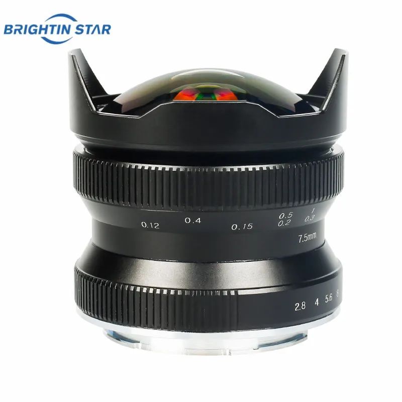 Brightin Star 7.5mmF2. 8 ii объектив рыбий глаз подходит для Canon Sony Olympus Panasonic Fuji бренд micro single