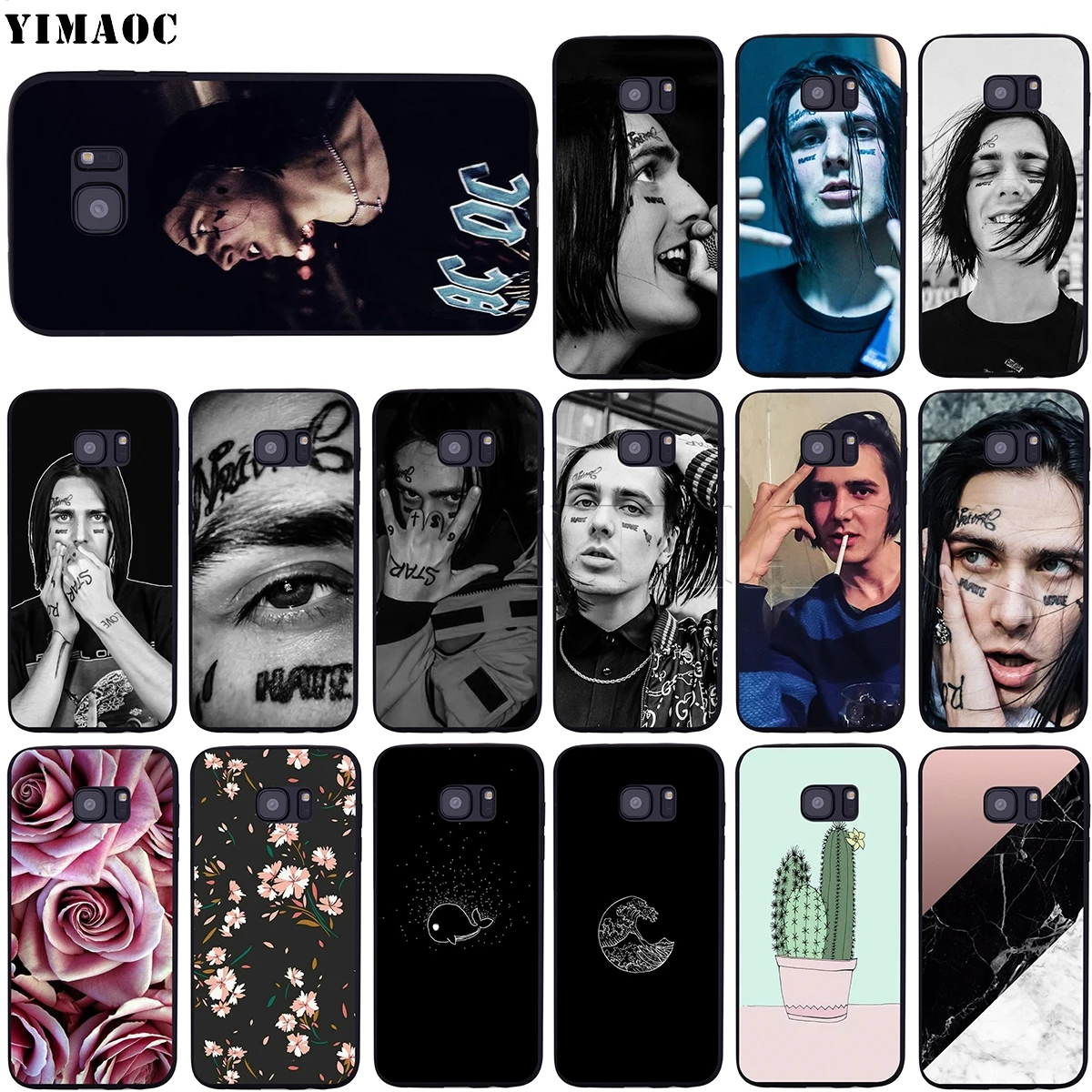 Чехол YIMAOC для Samsung Galaxy A7 A8 A9 A10 A20 A30 A40 A50 A70 M10 M20 M30 S10e J6 Plus|Бамперы| |