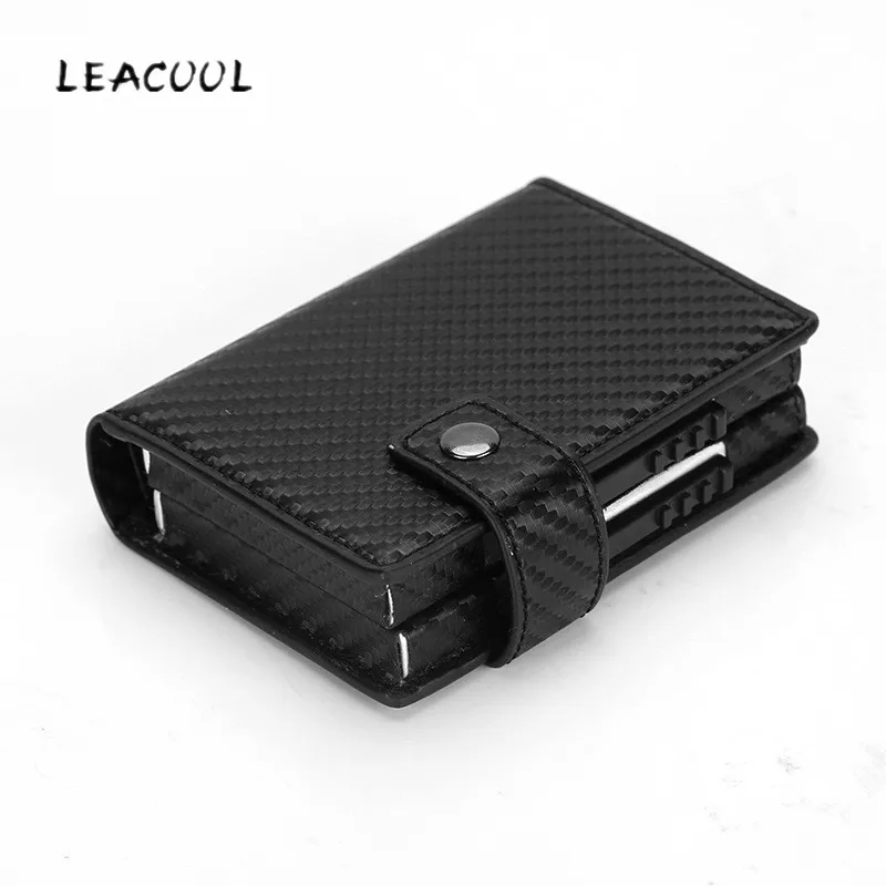 LEACOOL 2019 Для мужчин и женщин Бизнес кредитной держатель для карт из металла RFID