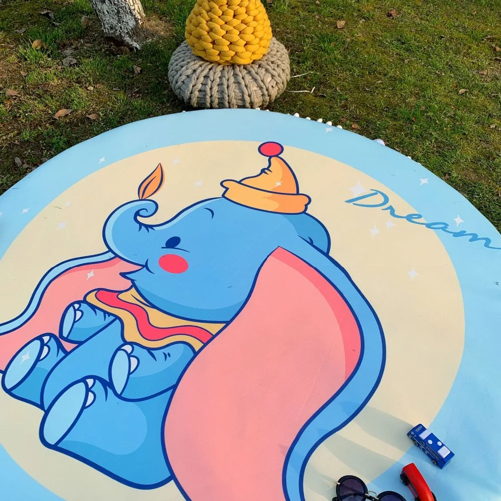 Dumbo Микки коврик Детский ползающий игровой коврик для улицы пикника путешествия мягкий четыре сезона детский коврик одеяло подарок