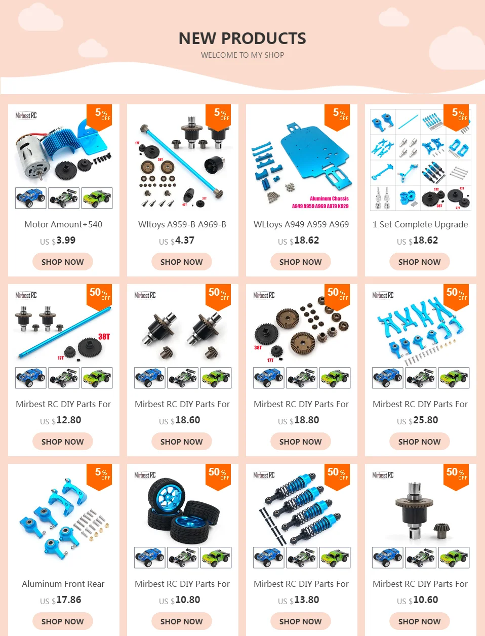 Mirbest RC diy запчасти для WLtoys A959 A979 A959-B A979-B радиоуправляемый автомобиль металлические аксессуары для обновления 1/10 металлические шины ступицы 12 мм адаптер