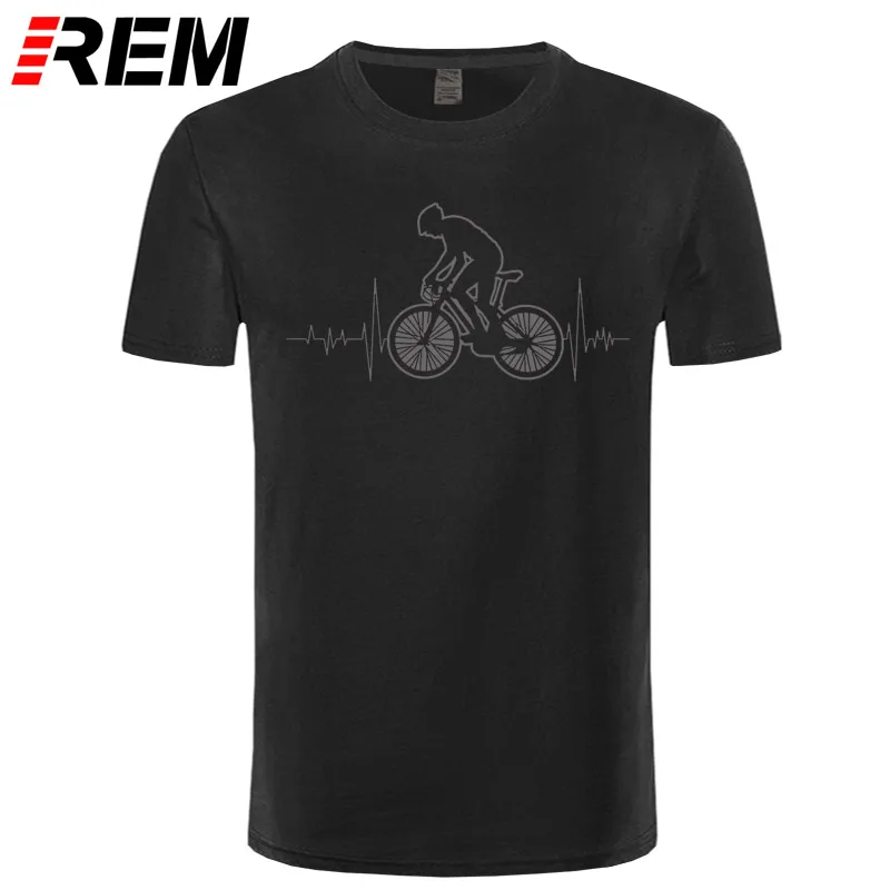 REM, футболка для горного велосипеда MTB, брендовая одежда, футболка с логотипом для велосипеда, футболка для горного велосипеда, смешная футболка с сердцебиением, подарок для велосипеда - Цвет: black gray