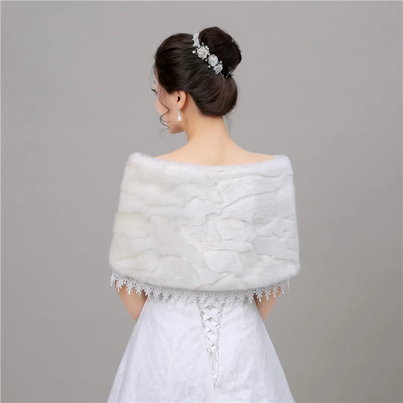 Forevergracedress сдержанная новинка осенне зимняя Свадебная накидка из искусственного