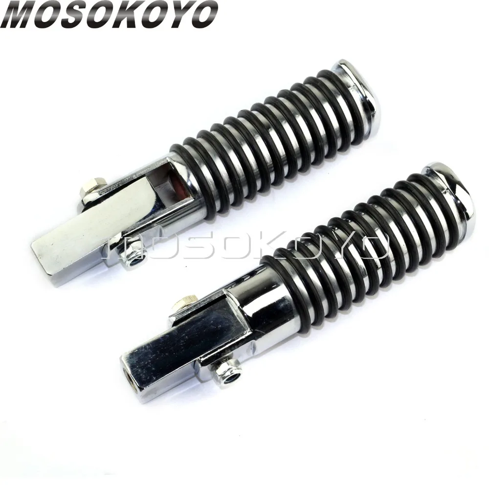 Круглый подножек мотоцикла шоссе Подножка для ног Peg для Suzuki Honda VN GL Yamaha Универсальный