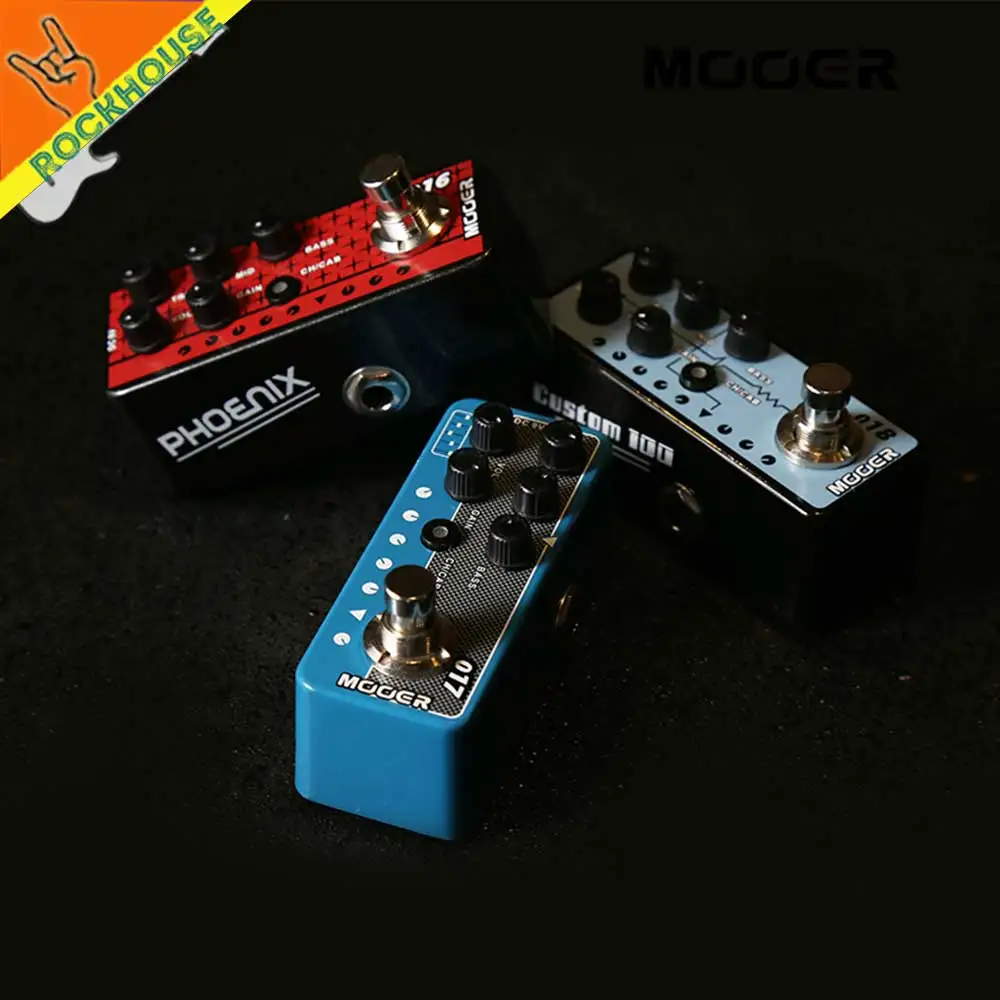 Mooer микро предусилитель винтажный усилитель симулятор гитарных эффектов Педаль Marshall MESA VOX усилитель ToneKing AMP симулятор