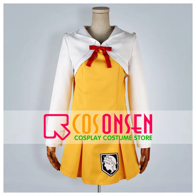 COSPLAYONSEN Anime Attack on Titan Shingeki no School Mikasa Ackerman Uniform Cosplay Costume White Yellow Color | Тематическая