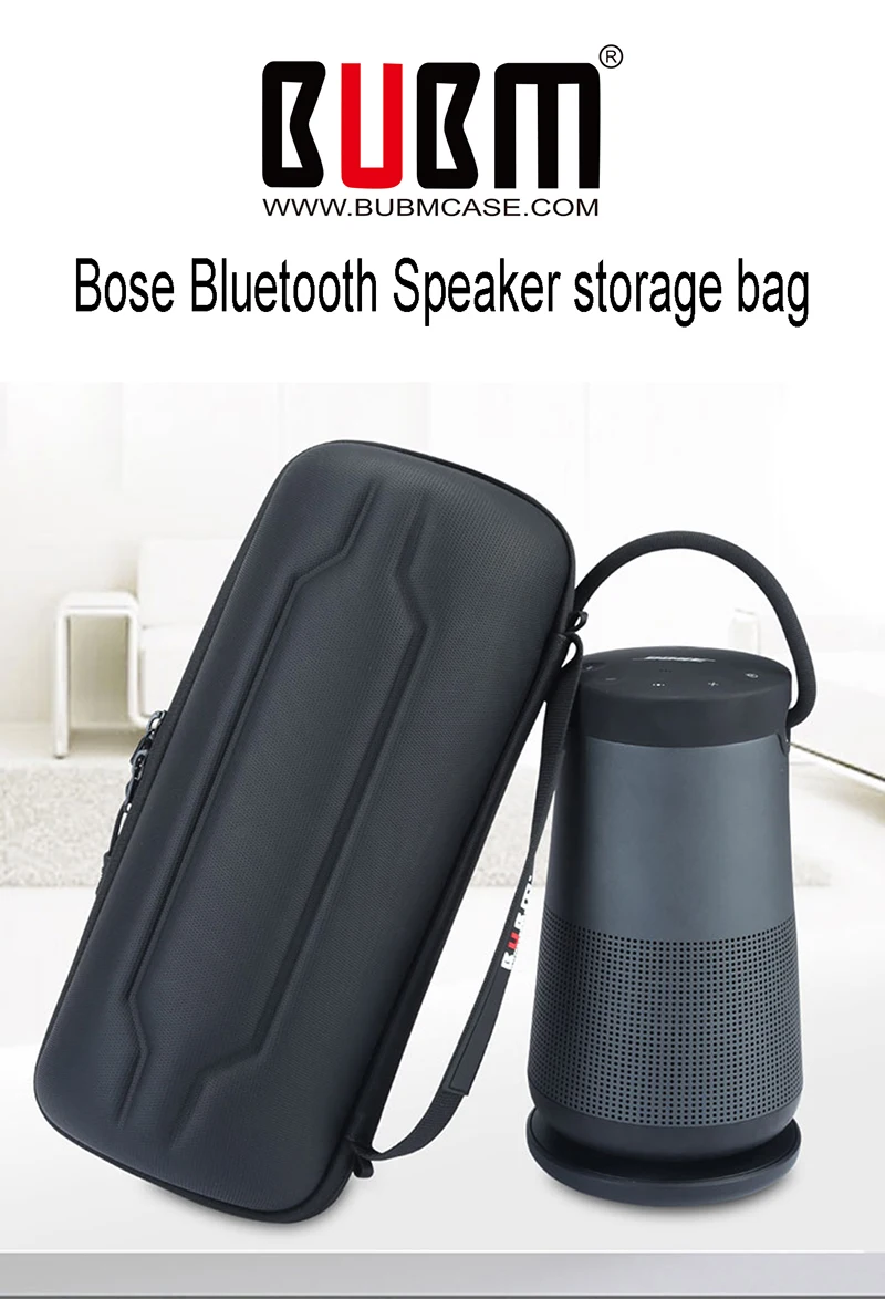 Защитный чехол BUBM для Bose SoundLink Revolve/Revolve+ bluetooth-динамик и зарядная Колыбель, Жесткий Чехол для переноски для путешествий