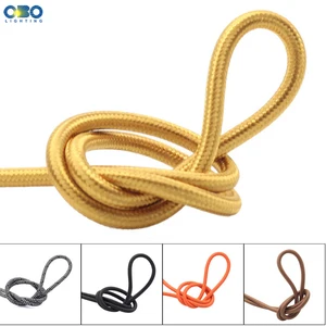 2*0,75 мм Электрический кабель Проводная Подвесная лампа витой текстильный накладной шнур Эдисона подвесной светильник 2 м5 м10 м многоцветный