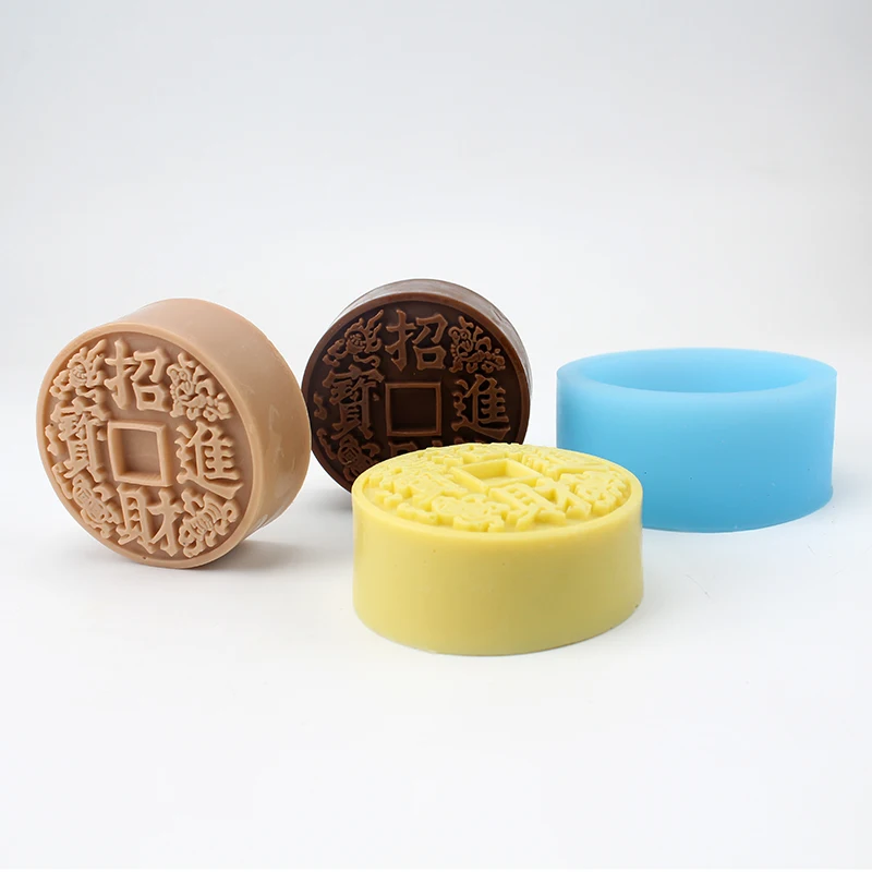 3D форма для мыла древняя монет с алфавитом Силиконовые формы ручной работы