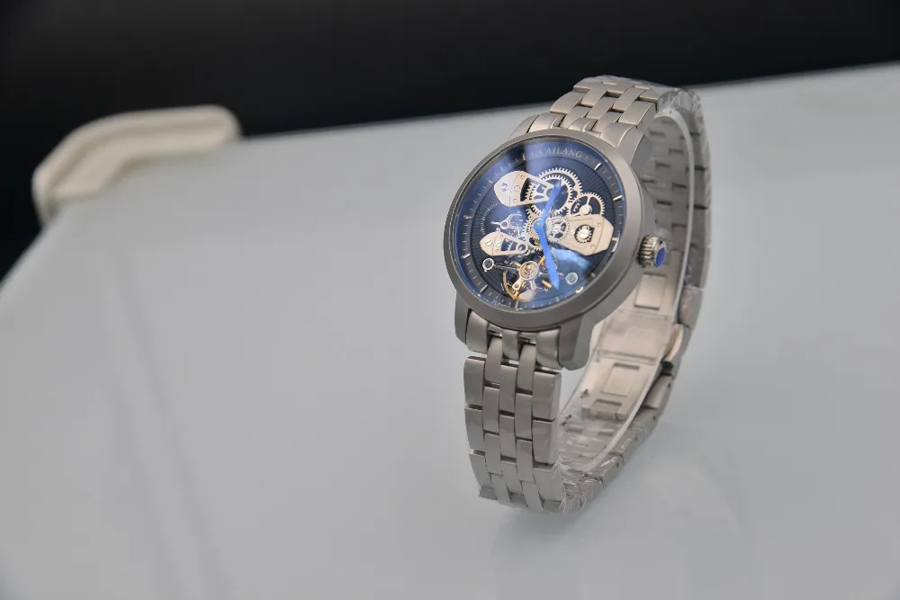 AILANG Мужские автоматические механические модные часы топ бренда Tourbillon высококачественные часы из нержавеющей стали Relogio Masculino