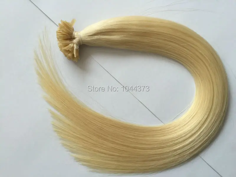 Лучшие качественные русские волосы U-образного кончика прямые наращивания 100 г.