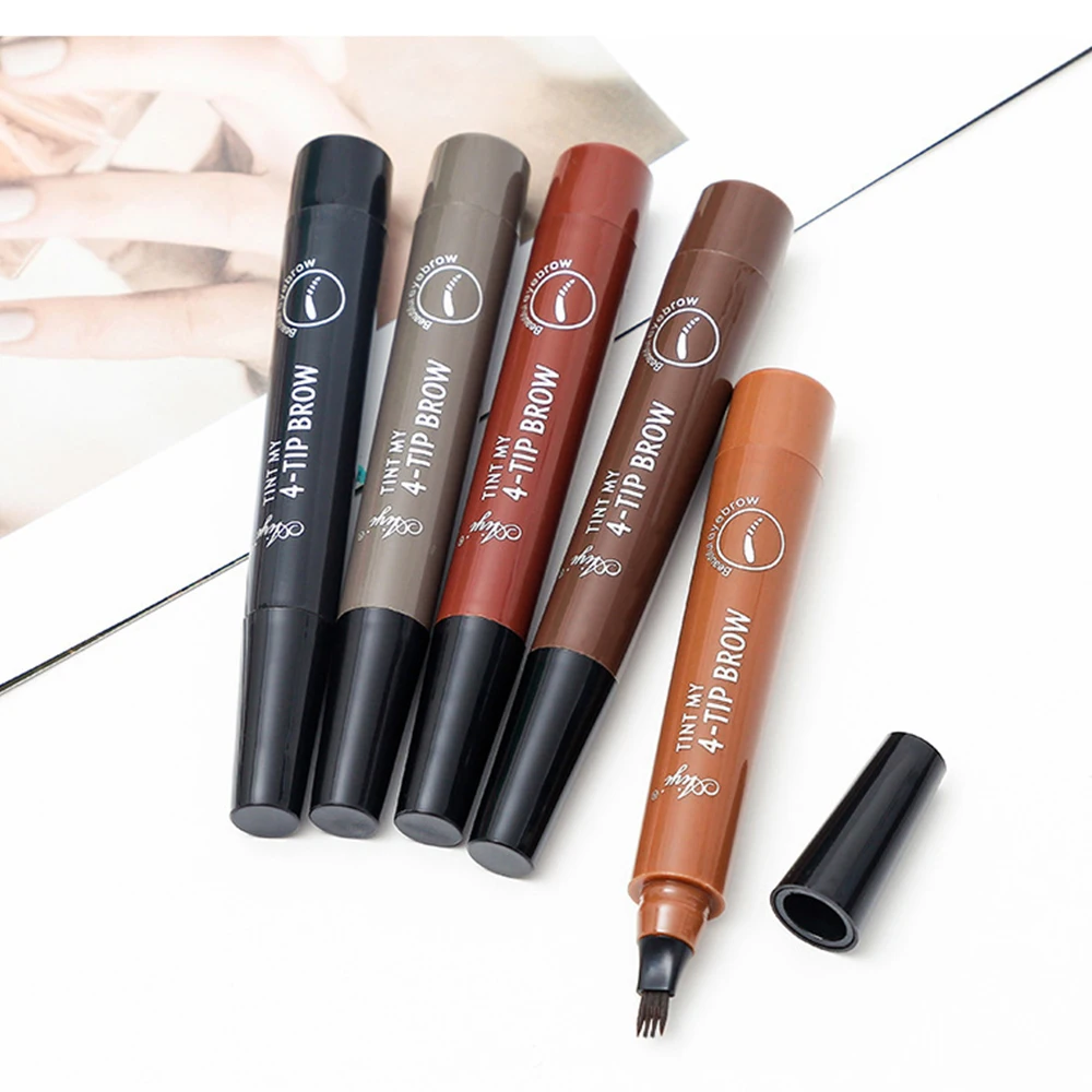 

Microblading Eyebrow Pen Waterproof Fork Tip Eyebrow Tattoo Pencil Long Lasting Professional Fine Sketch Liquid Eye Brow Pencil