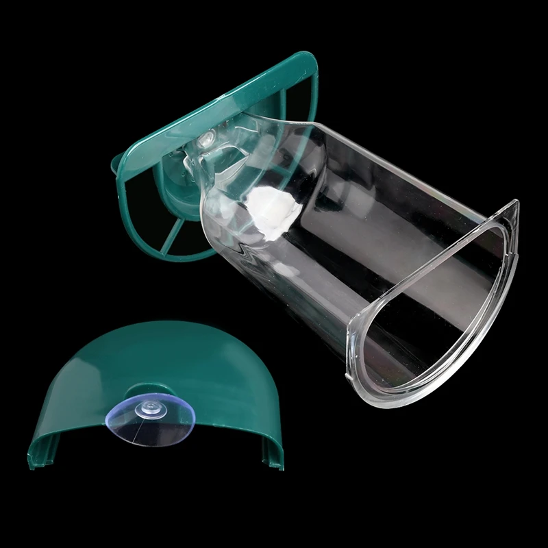 Стекло Perspex окно кормушка для птиц подвесная присоска автоматическая подача