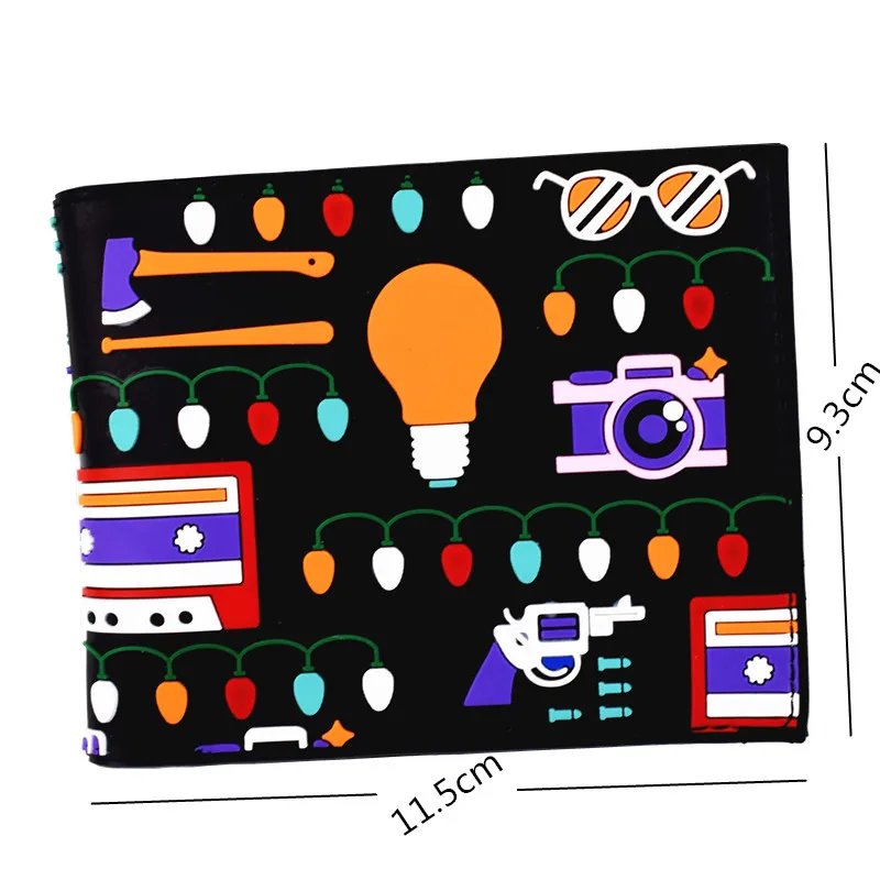 Короткий кошелек из ПВХ с отделением для монет и карт|wallet with|wallet with coin pocketshort wallet |
