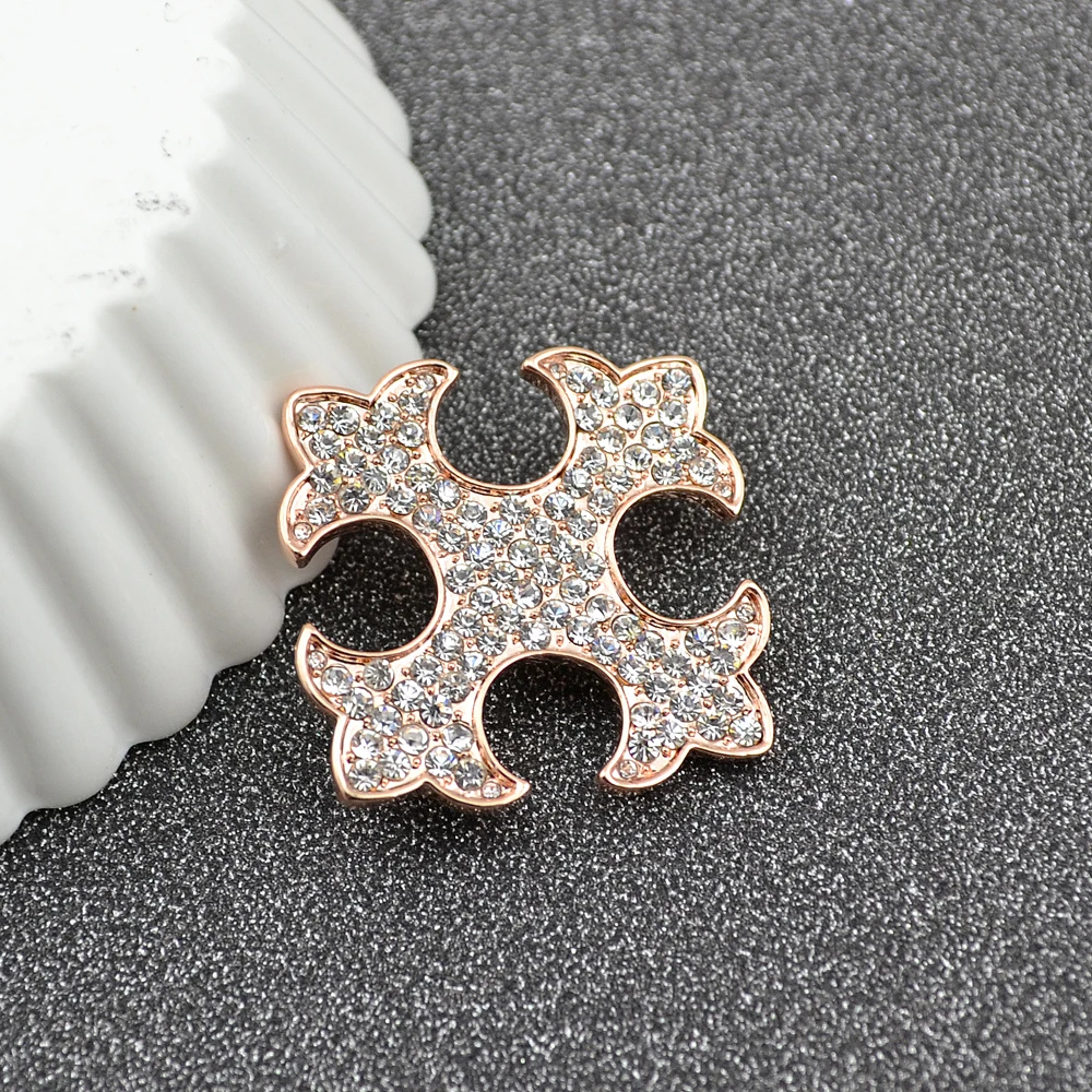 Zhen томоми простой властная крест Стразы шарф пряжки корсаж брошь Шпильки на день