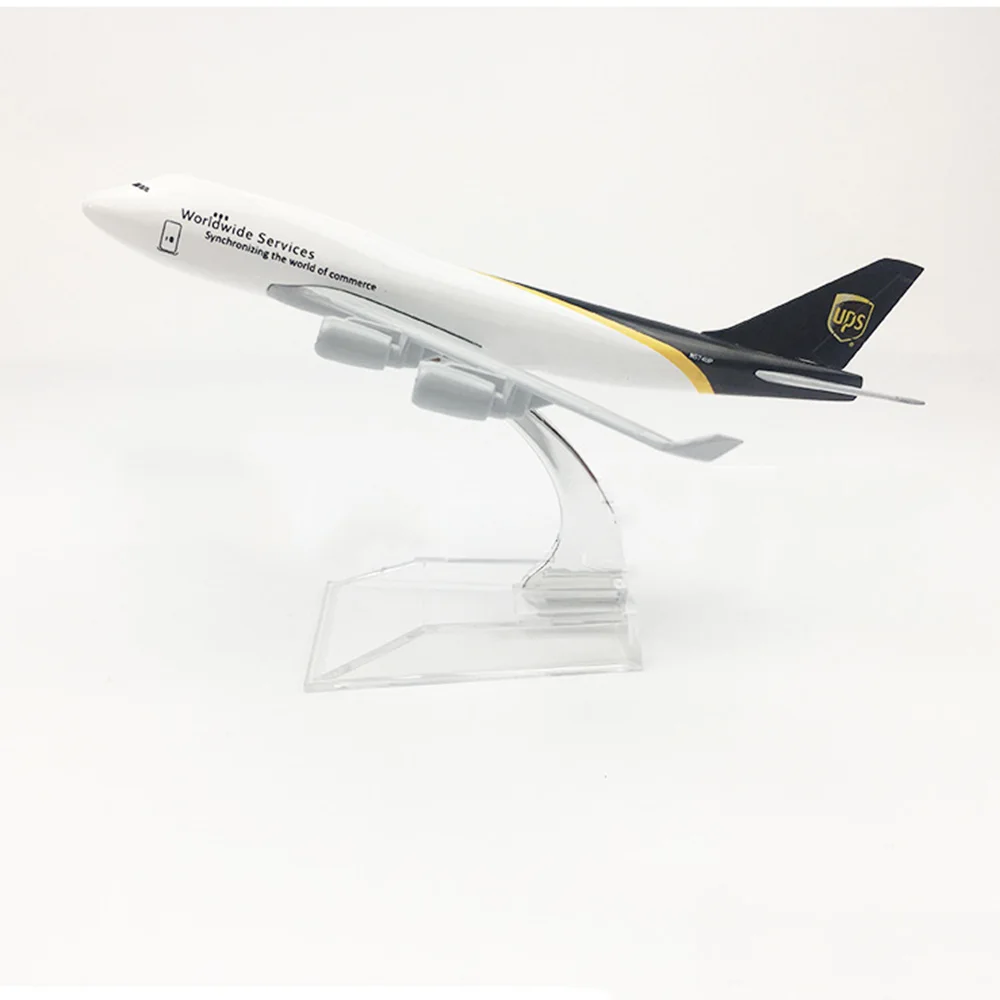 1/400 весы Boeing 747 UPS Cargo Aircraft 16 см модель B747 из сплава детские игрушки подарок для