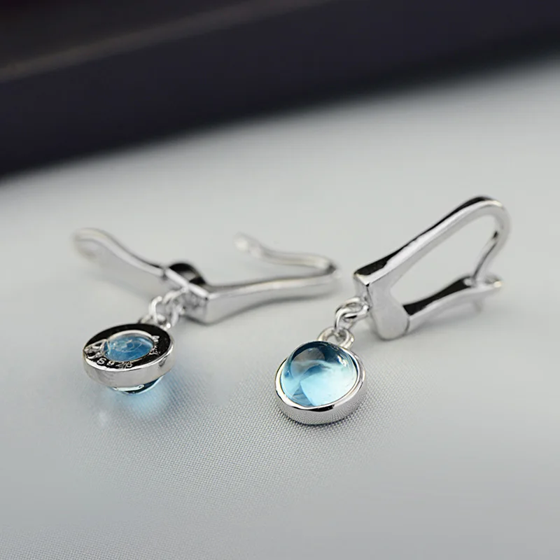 Женские Висячие серьги Boucles D'Oreilles из стерлингового серебра 925 пробы с