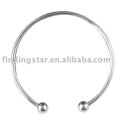 

10 PCS SILVER PLATED BANGLES CHARM BRACELETS 19CM