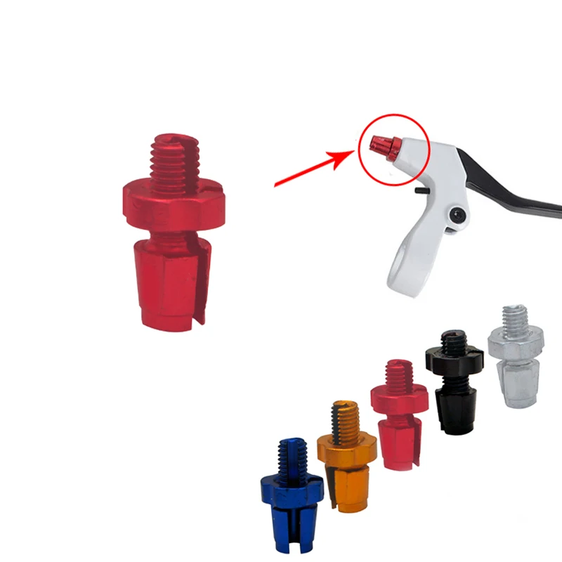 MUQZI 2PCS Bicycle Mountain Bike Brake Handle Lever Adjusting Bolt Cycling 7mm Aluminium Alloy Adjustment Screw Brake Nuts