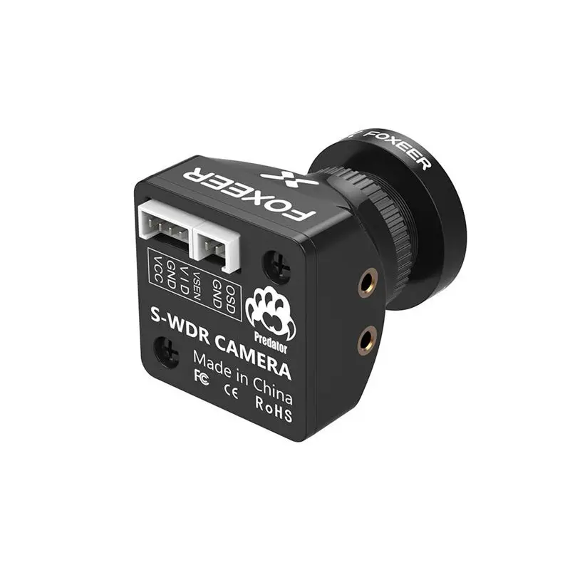 Foxeer Standard/Mini Predator 4 Super WDR 4ms latency 1000TVL OSD 4:3 16:9 NTSC PAL Mini FPV камера для радиоуправляемых