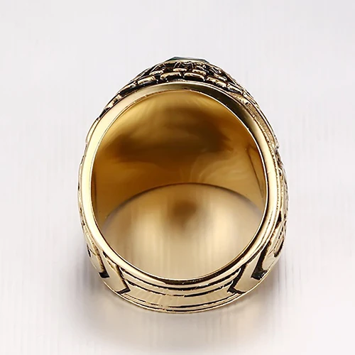 НОВЫЕ ПОСТУПЛЕНИЯ Человек Chic Искусственный Камень Сша Письмо Резные Titanium Стали