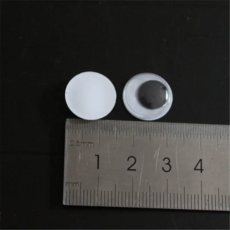 15mm Креативный подарок 100 шт. 10/12/15/18/20/25 мм для Аксессуары для куклы не самоклеящаяся куклы глаз для мягкие игрушки куклы игрушечные черный E - Цвет: 15mm