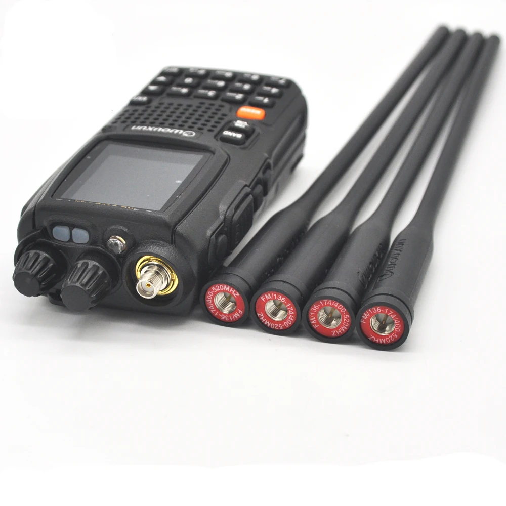 YIDATON for 1 pices Wouxun KG-UV9D walkie talkie High Gain long antenna SMA Male UHF VHF Dual Band 144/430 Mhz