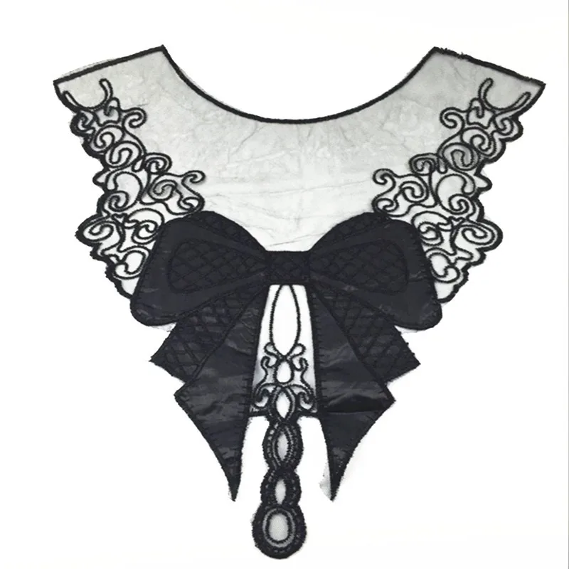 DoreenBeads Necklin DIY ремесло красивый цветок Роза Venise кружевной воротник аппликация