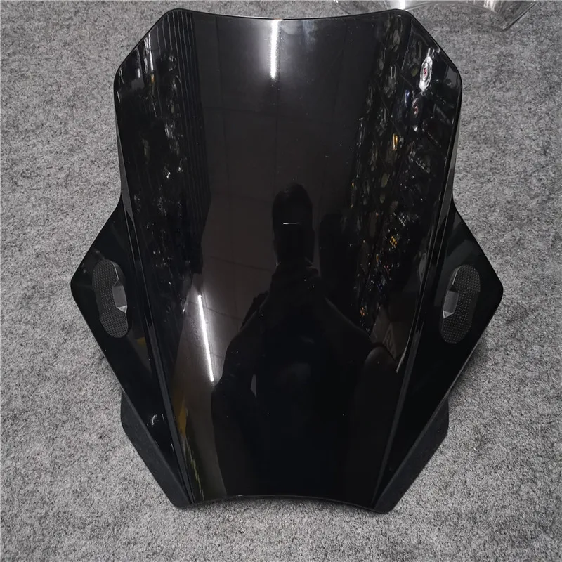 Черный Для HONDA CB1000R NT700V FTR CB1100 VTR250 F CTX1300 аксессуары для мотоциклов 22 26 28 мм руль Универсальный лобовое стекло - Цвет: Черный