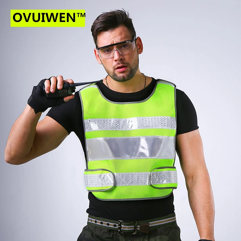 2018 Высокая рефлекс жилет светоотражающий строительство Детская безопасность