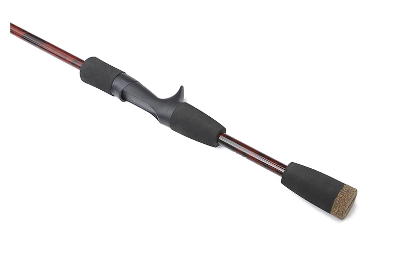 Бургундия Fishing rod travel ultra light casting spinning lure 3g-21g M Power Rod 1.8m 2 section - Цвет: Бургундия
