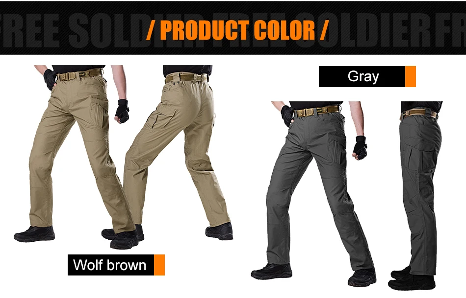 FREE SOLDIER outdoor sport camping tactical military men's pant combat breathable multi pocket pant for hiking water repellent