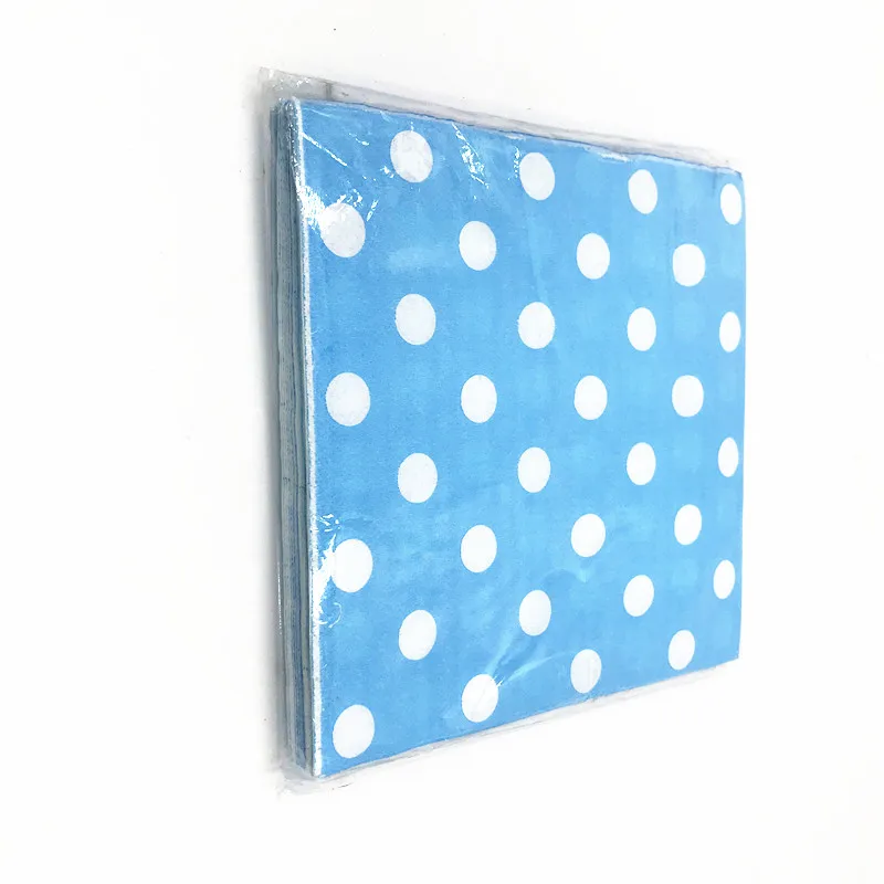 Салфетки с узором в горошек Вечерние салфетки для детского душа дня рождения и