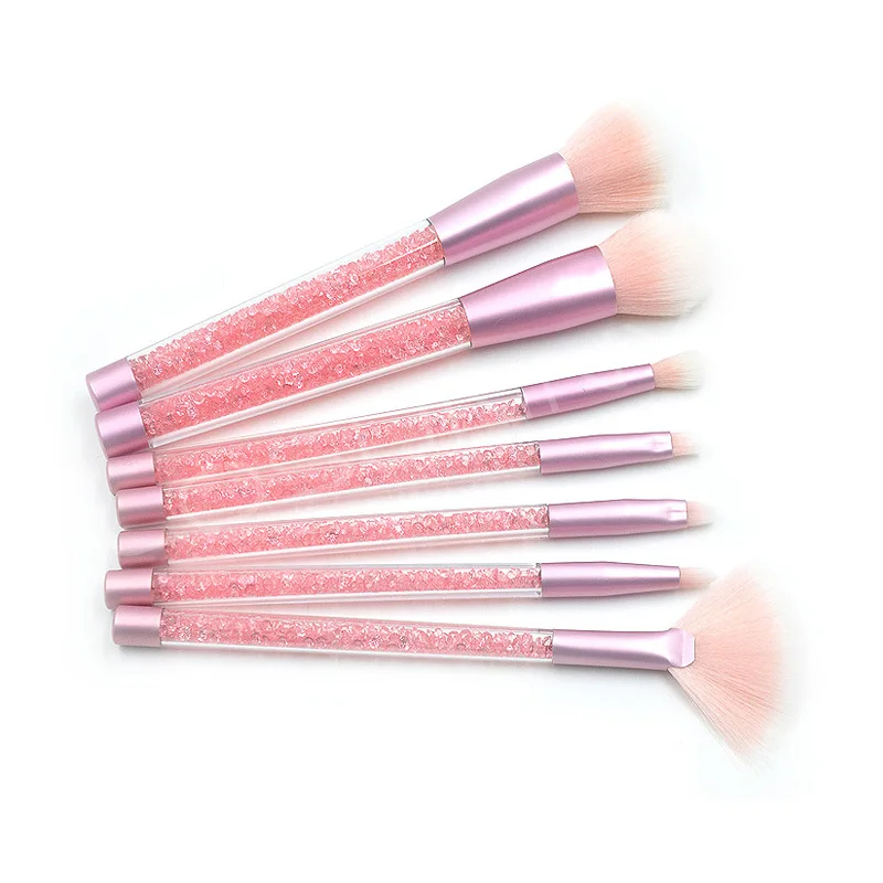 7 шт./комплект блеск кристаллов алмаза ручкой набор кистей для макияжа Пудра