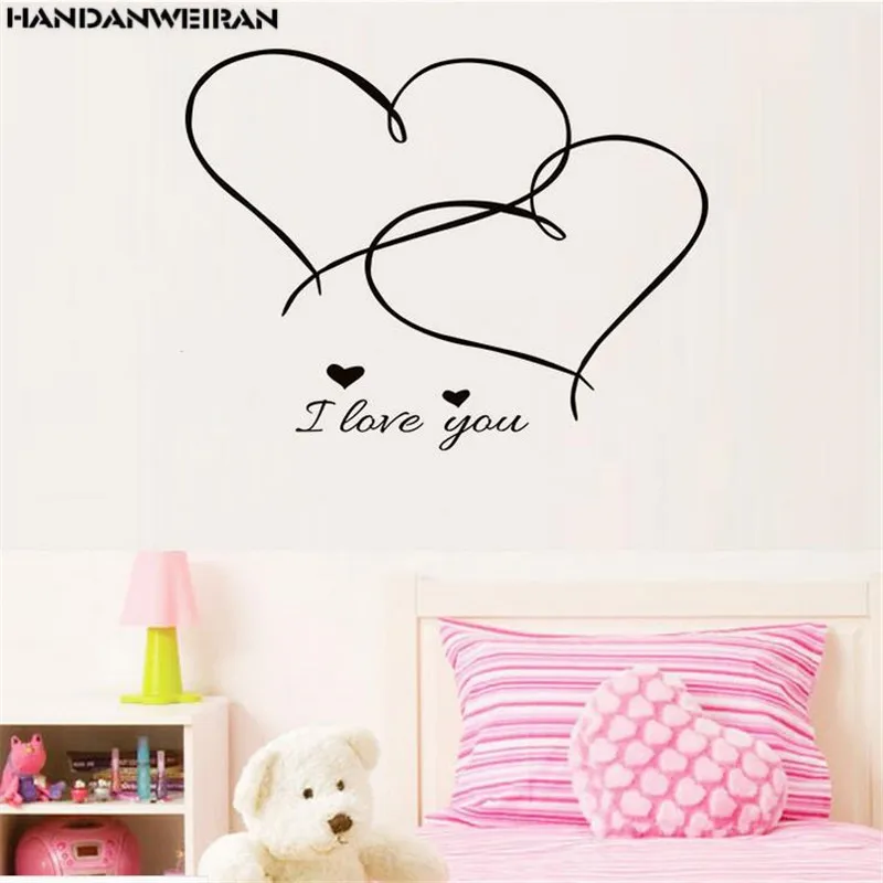 

2022 New Love Wall Stickers For The Bedroom Stickers On The Wall Decoration For The Living Room Home Decor