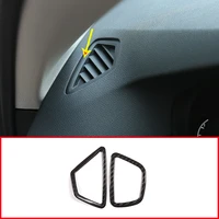 real carbon fiber for bmw 5 series g30 2017 2018 2019 car dashboard air conditioning vent outlet frame trim for lhd