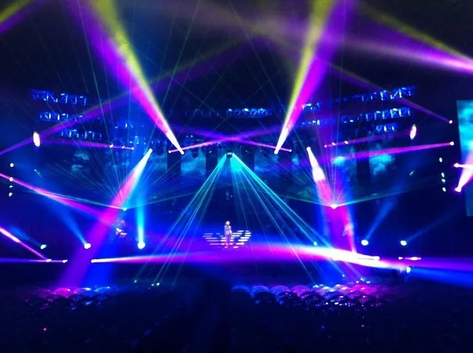 F светильник case + Большой мощный многоцветный RGB лазерный проектор 15 Вт