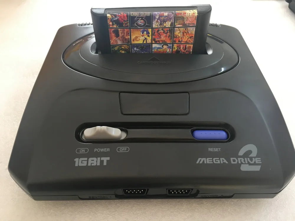 

SEGA Gensis MEGA DRIVE II 16-BIT Retro Gaming Console Bundle 138 in game cartridge