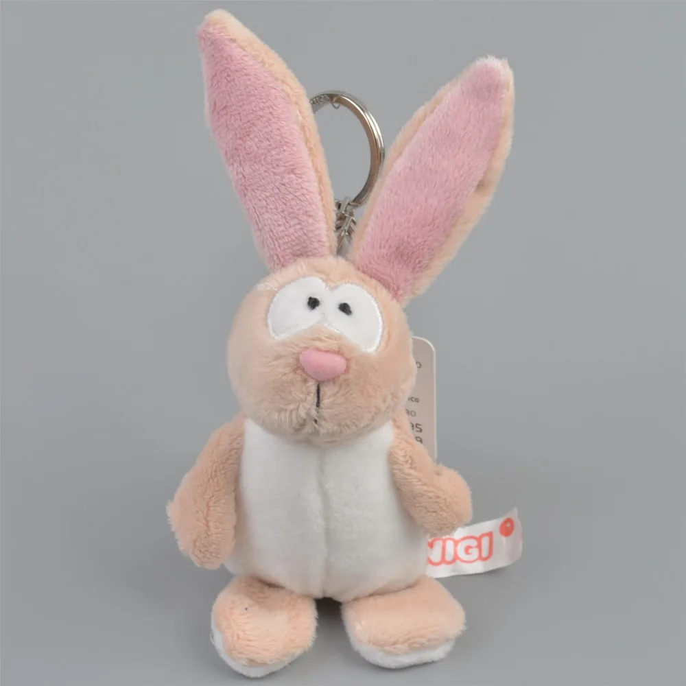 

5 Pcs Grey rabbit acrylic eyes Pendant Stuffed Plush Keyring, Key holder Doll Gift Free Shipping