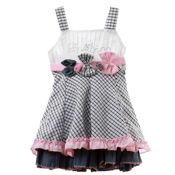 2013 summer baby denim blue bow plaid vest dress small underpants shoes headband 3 24 months girl fashion suit!|shoe lace|suit pinkshoe creative |