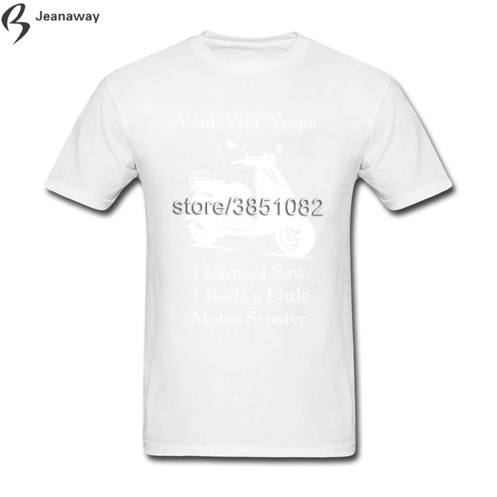 Новый Дизайн Для мужчин футболки Vespa Изделие из хлопка с короткими рукавами