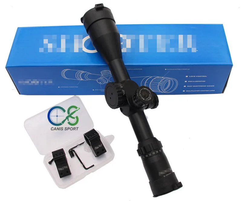 Shooter Rifle Scopes ST 6-18X50FFP Riflescope объективный Фокус черный 1 дюйм диаметр трубки Военная