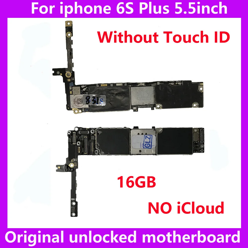 Для iphone 6 S Plus оригинальная материнская плата без Touch ID 16 Гб разблокированная