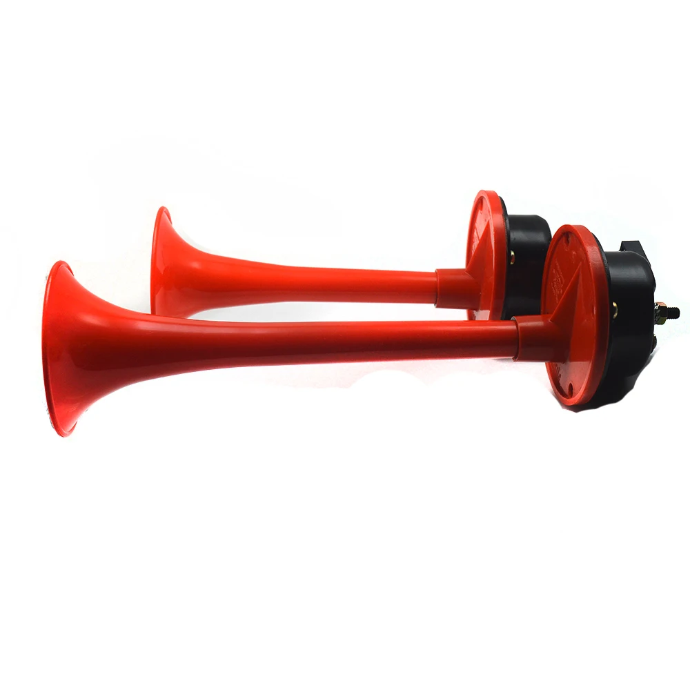 Red New generation of air horn universal Loud Dual Trumpet Air Horn 12V 115dB for Car Truck RV Train Boat Motorcycle | Автомобили и