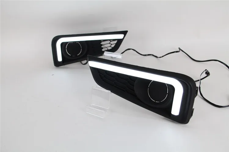 D_YL автомобильный Стайлинг светодиодный направлясветильник DRL для Honda City 2013 2014