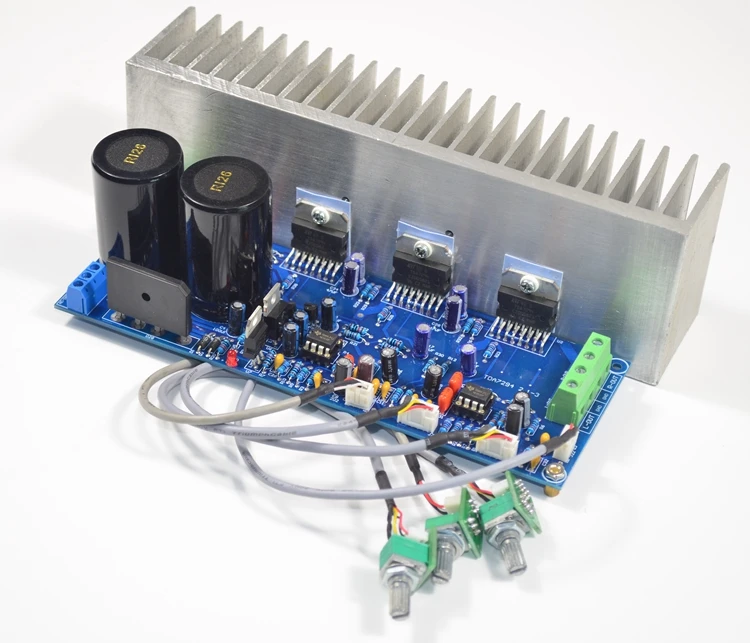 Плата усилителя сабвуфера HiFi 24В переменного тока 80 Вт * 2 + 100 TDA7294 tone 1 канала с