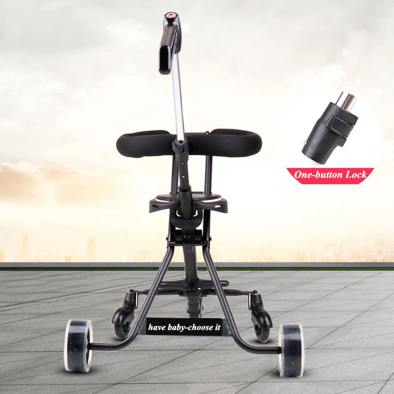 Детская светящаяся тележка из алюминиевого сплава для детей 3 8 лет складные 5