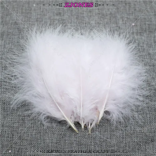 light pink 20-100 шт 4-" пушистые перья индейки Марабу перо карнавал Хэллоуин Рождество DIY Ремесло Украшение свадебное украшение шлейф - Цвет: light pink