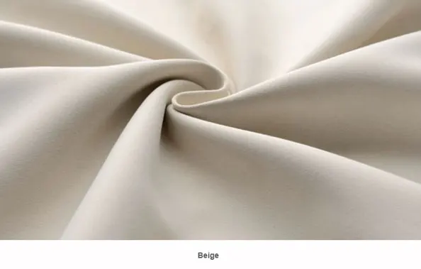 Beige Затемненные шторы с одной панелью для спальни, современные занавески на окна для дома, полиэфирные однотонные занавески для гостиной, занавески, занавески(5 цветов - Цвет: Beige